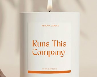 CEO Gift Candle for Entrepreneur  For Her Birthday and Christmas Gift For Boss Lady Business Women