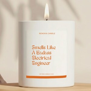 Electrical Engineer Candle For Birthday and Christmas Gift For Engineering Major