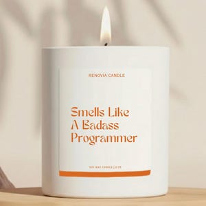 Programmer Gift For Software Engineer Candle For Him