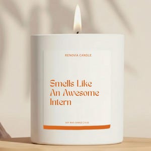 Intern Candle Gift For Best Team Corporate Gift