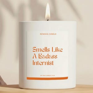 Internist Gift Candle Gift For Internal Medicine Office New Doctor Gift