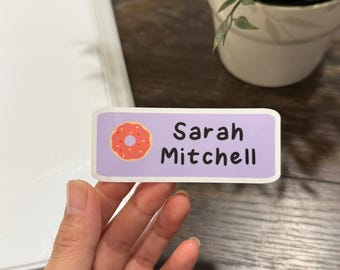 Waterproof Customizable Kids Name Stickers, Hand-Drawn Design (Large Set)