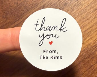 Custom Thank You Stickers – Personalized for Gifts, Events & Packaging