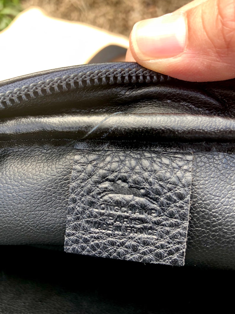 Authentic Longchamp Leather Travel Bag Etsy