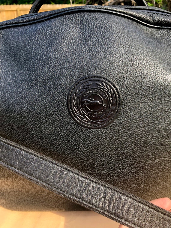 Authentic Longchamp leather travel bag