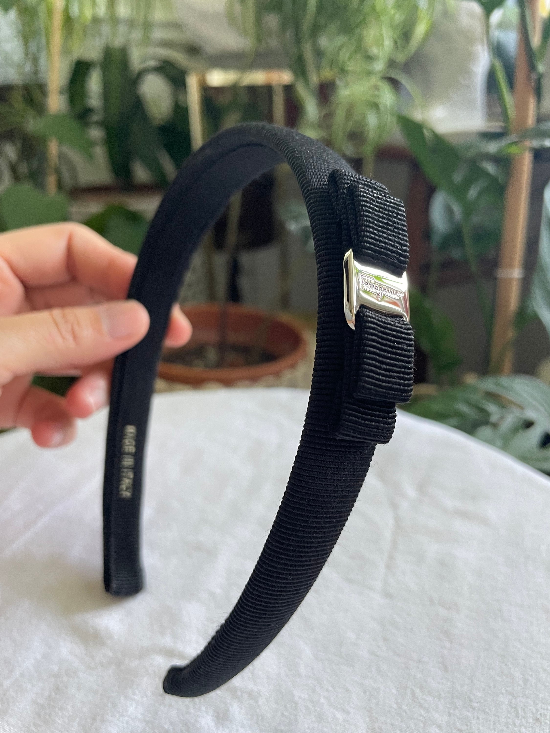 Vintage Salvatore Ferragamo Headband Salvatore Ferragamo black vintage headband ?... | Depop main image 4