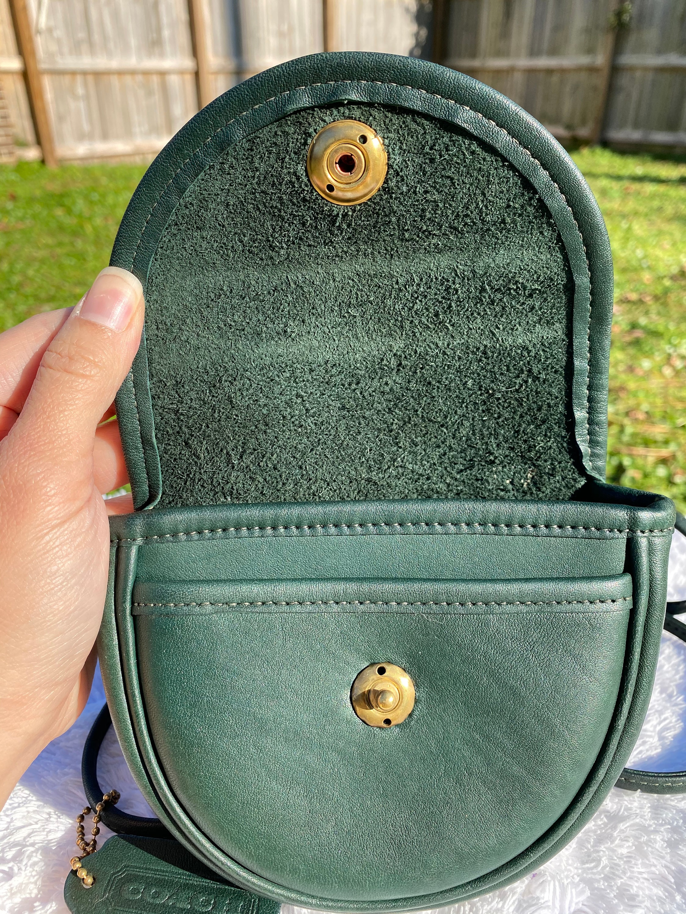 Vintage Sage Green Coach Ergo Mini Leather Bag – Elektra Vintage