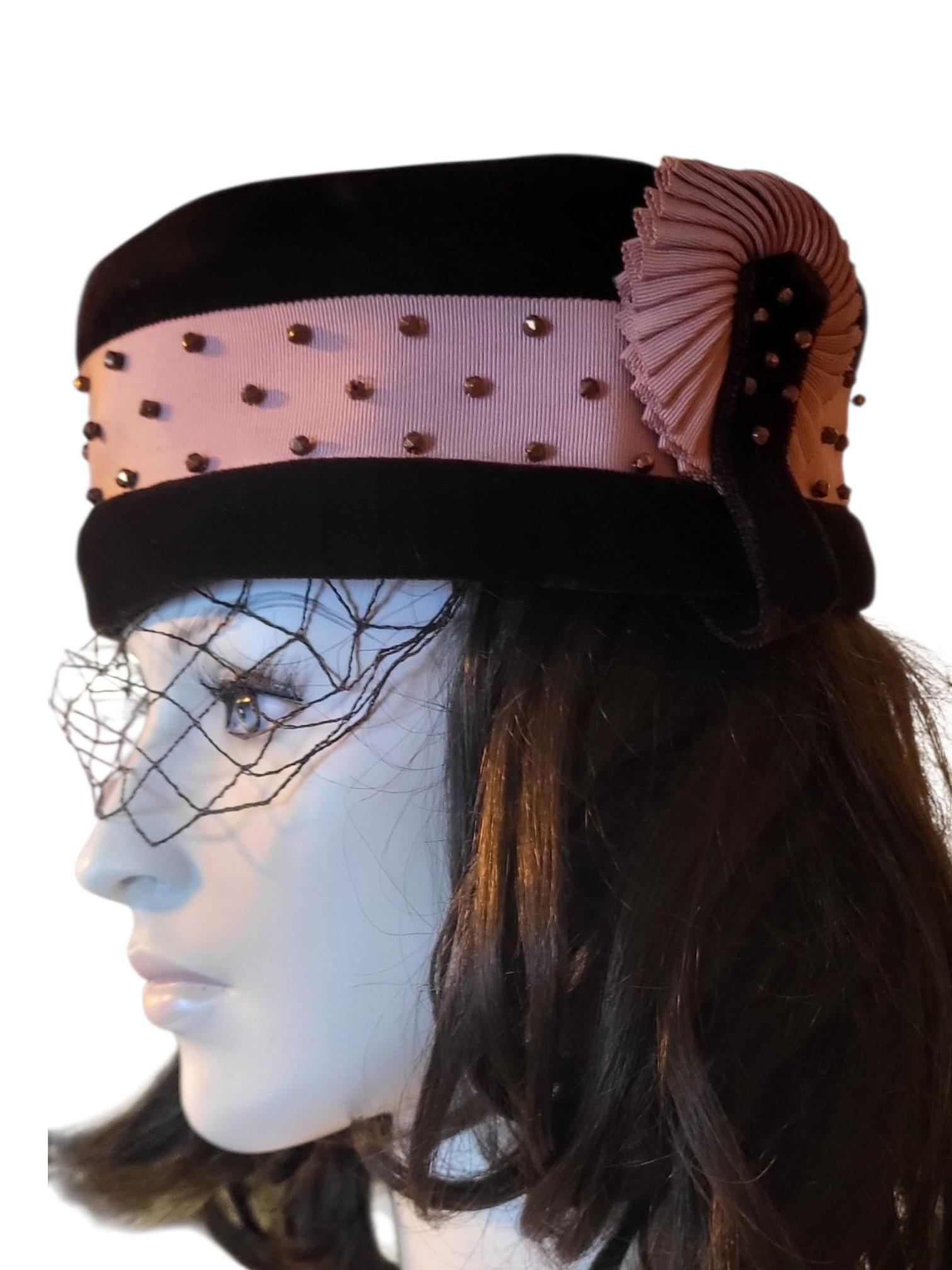 1940年代 ミンク・ファー&サテン・ボウ ファシネーター アール・デコ Original 1940s Hats - Etsy