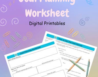 Werkblad Doelplanning – Afdrukbare doelenkaart voor neurodivergente volwassenen