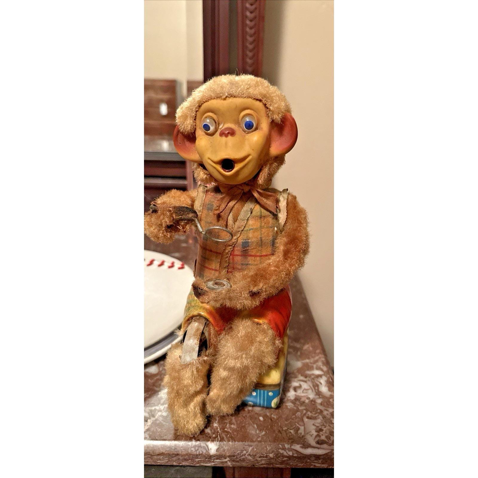 Vintage monkey toy cymbal - Etsy 日本