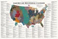 American Food Atlas Map: *VERSION 7.1* Regional Cuisine by County (Digital Download)