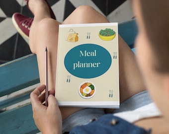 Printable Meal Planner | Weekly Food Planner & Grocery List | Kitchen Organization | Instant Download