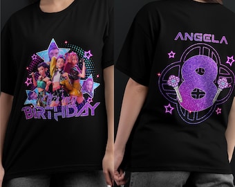 Kpop Demon Hunters Birthday Clipart | Custom Anime Chibi (PNG SVG)