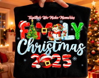 Family Christmas 2025 Matching PNG SVG | Holiday Matching Shirts Design
