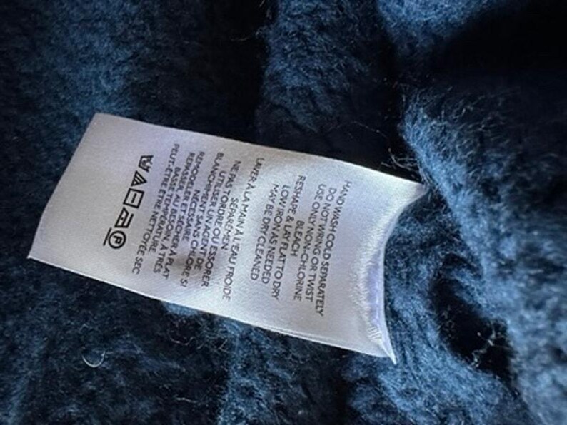 Anthropologie 3X Grobstrick Slouchy Cozy Pullover U-Boot-Ausschnitt Fuzzy Dark Teal Bild 10