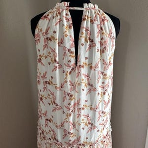 Anthropologie Drew Naomi Boho Rosa Ärmelloses Floral Maxi Kleid Gr. XS Bild 15