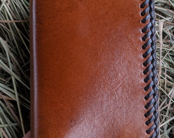 Men's Plain Leather Trifold Wallet