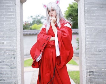 Halloween Kikyo Cosplay from Inuyasha Traditional Miko kimono | Etsy