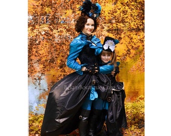 steampunk flower girl dresses