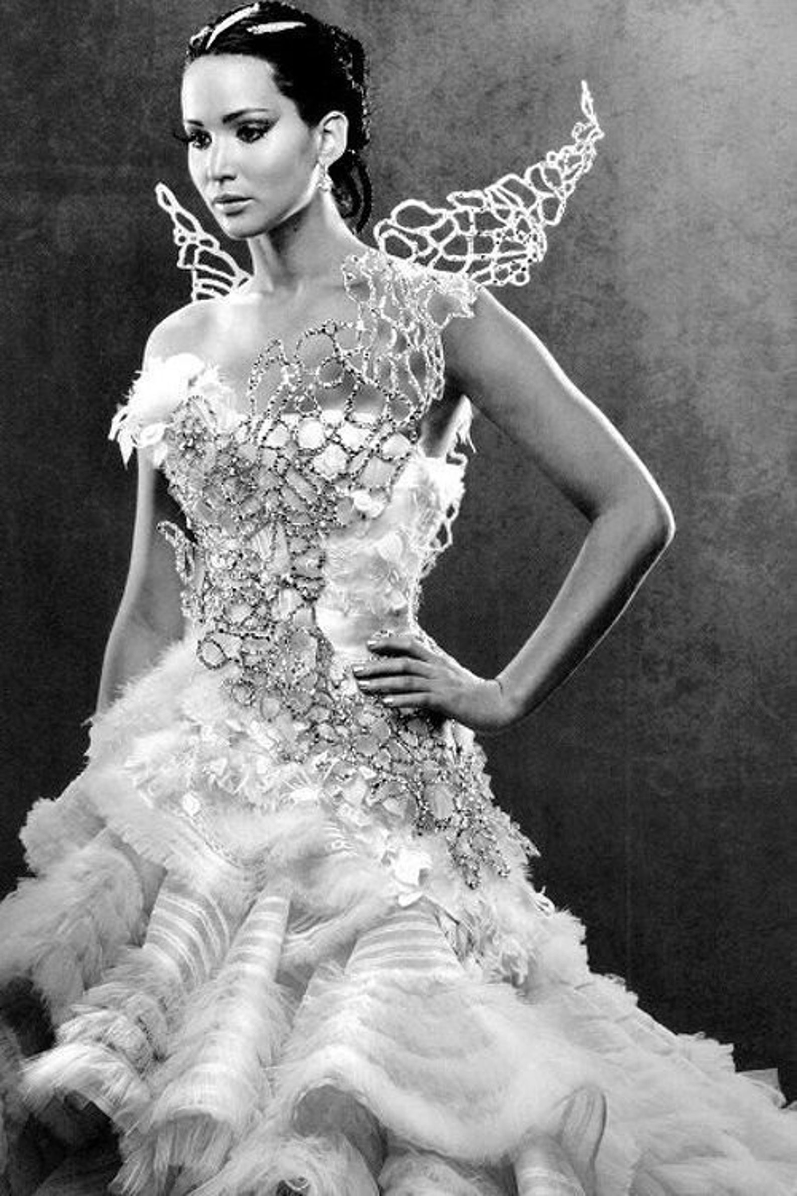 Hunger Games Catching Fire Katniss Costume Wedding Dress Etsy