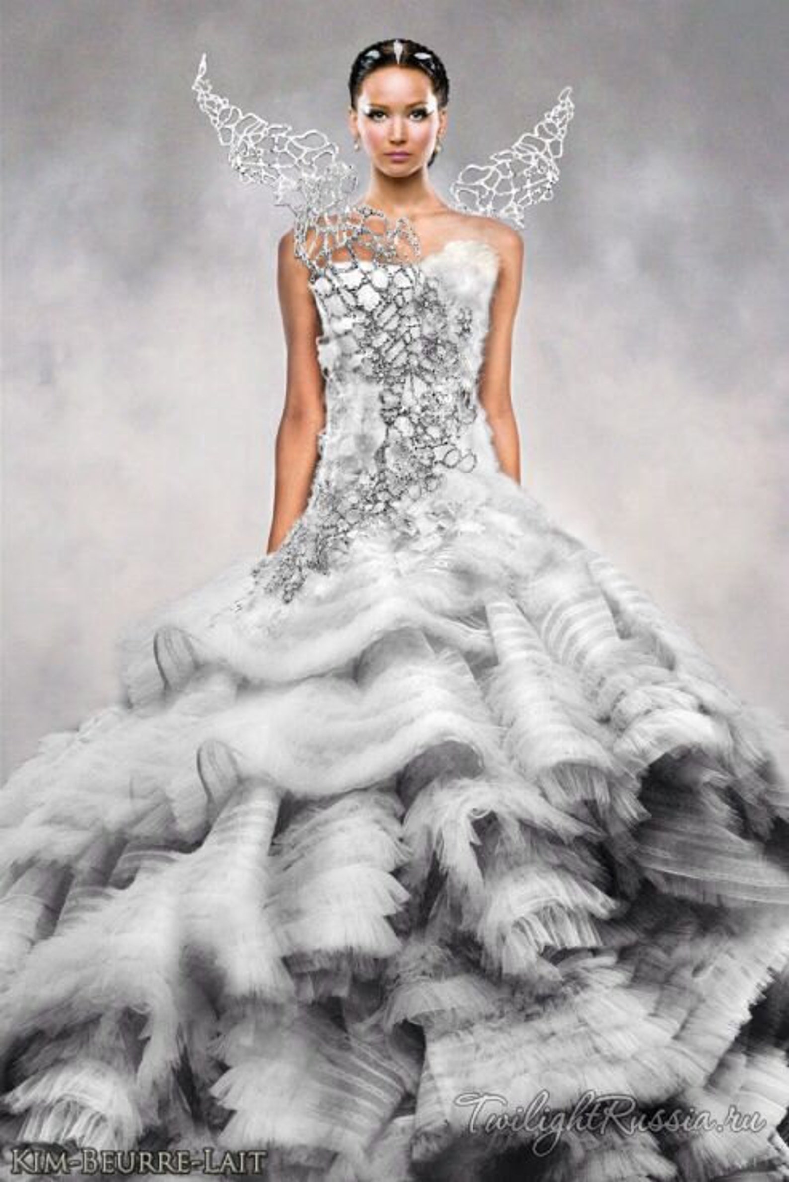 Hunger Games Catching Fire Katniss Costume Wedding Dress Etsy