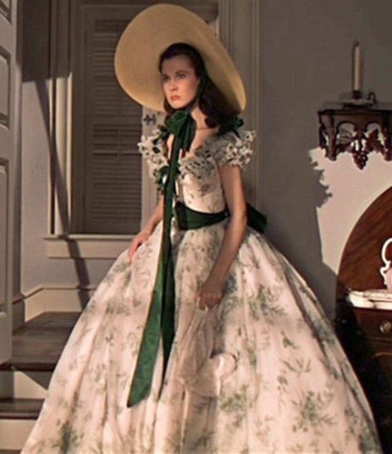 Adult Scarlett OHara Costume Gone with The Wind Cosplay Southern Ball Gown Dress 