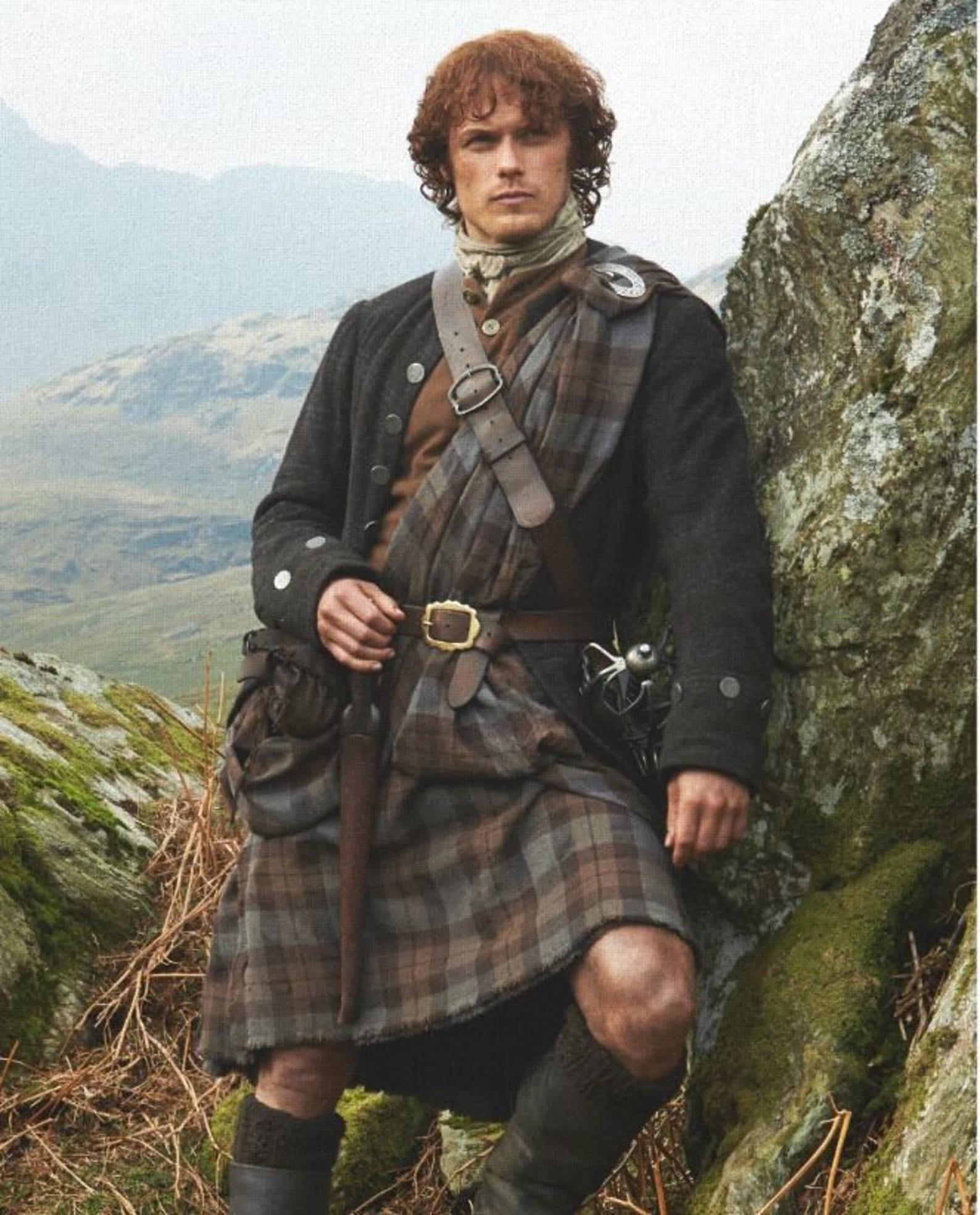 OUTLANDER Jaime Fraser Replica Costume Kilt Outlander Tv Show Etsy