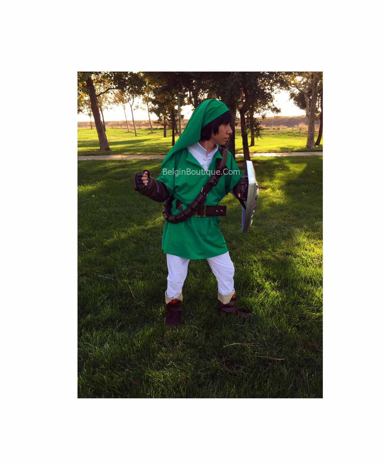 Cosplay Costume ocarina of time link Zelda Link green Etsy