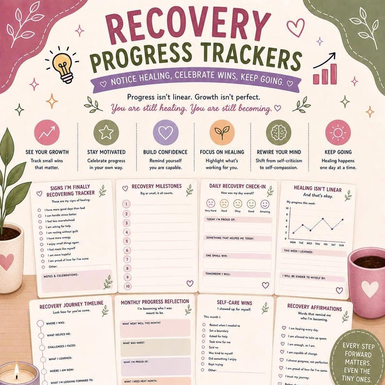 ADHD Burnout Recovery Planner | Printable Mental Health Planner ...