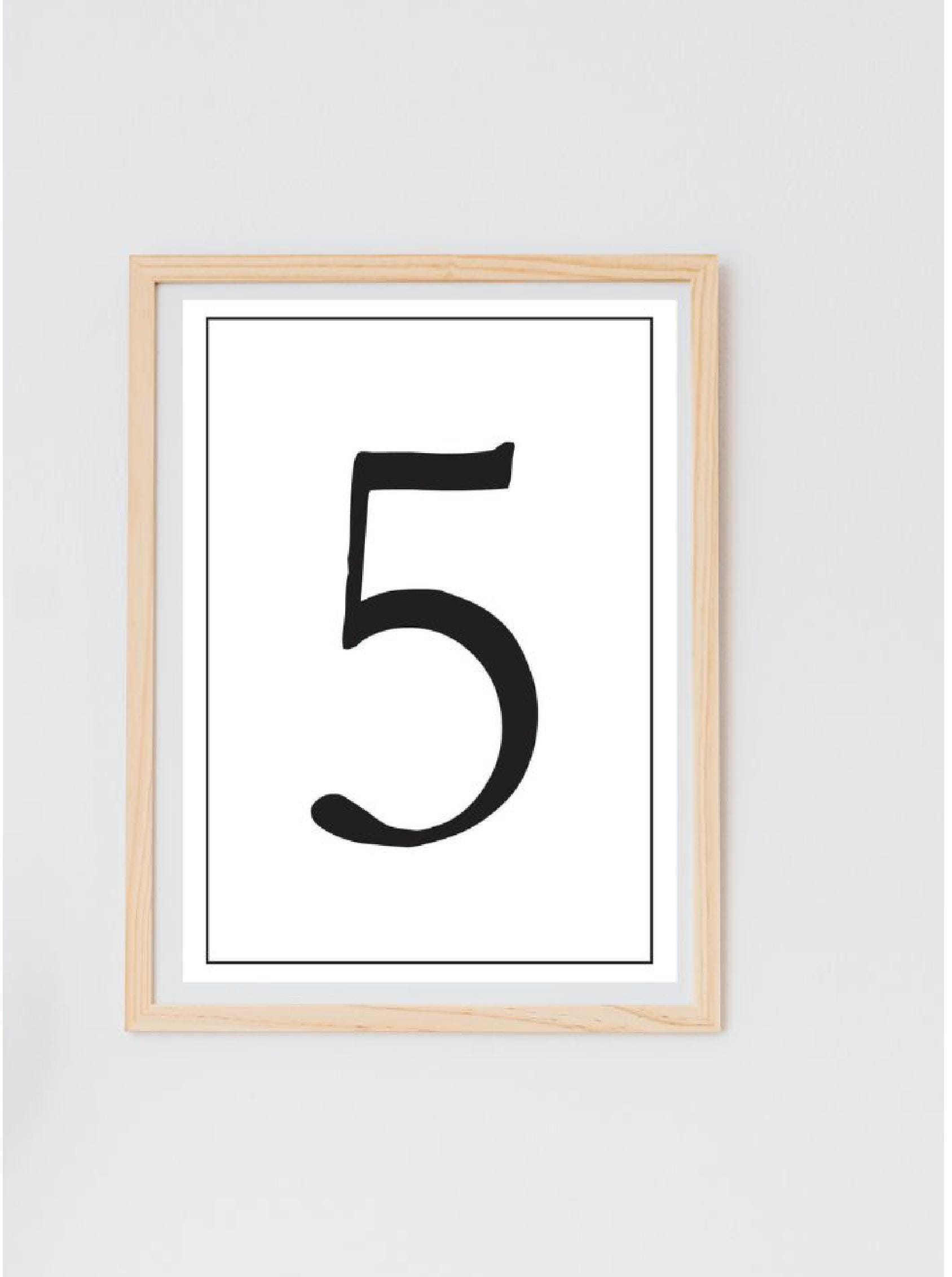 Table Number Printable - Etsy