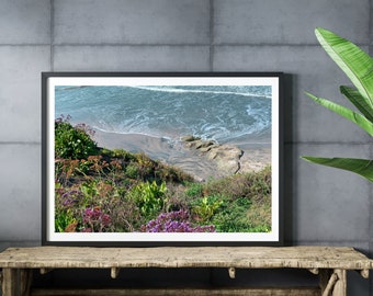 Coastal Beach, Matted Print, 5X7, Small Art Gift