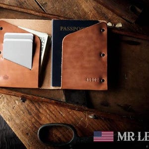 Passport Wallet, Leather Passport Wallet, travel wallet, passport case, leather passport holder, document wallet 040