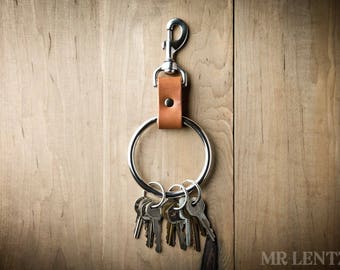 Jailors Key Ring, Jailors keychain, large leather keychain, large key fob, novelty keyring 095