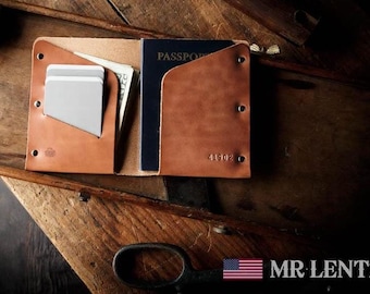 Passport Wallet, Leather Passport Wallet, travel wallet, passport case, leather passport holder, document wallet 040
