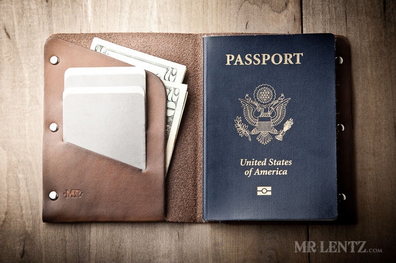 Passport Wallet Leather Passport Wallet Travel Wallet Etsy