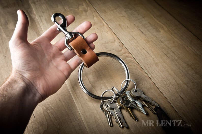 Jailors Key Ring Jailors keychain large leather keychain Etsy