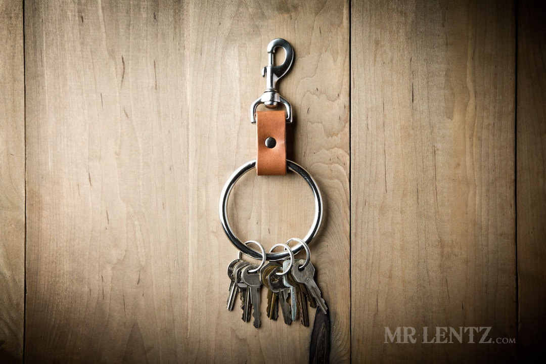 Jailors Key Ring, Jailors Keychain, Large Leather Keychain, Large