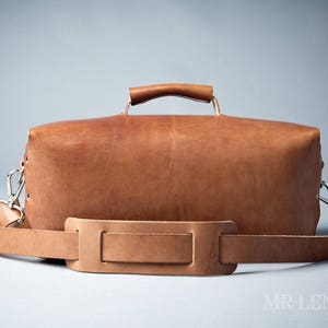 Men's Work Bag, Men's Briefcase, Leather Work Bag, Leather Duffel Bag, Leather gear bag 241 image 7