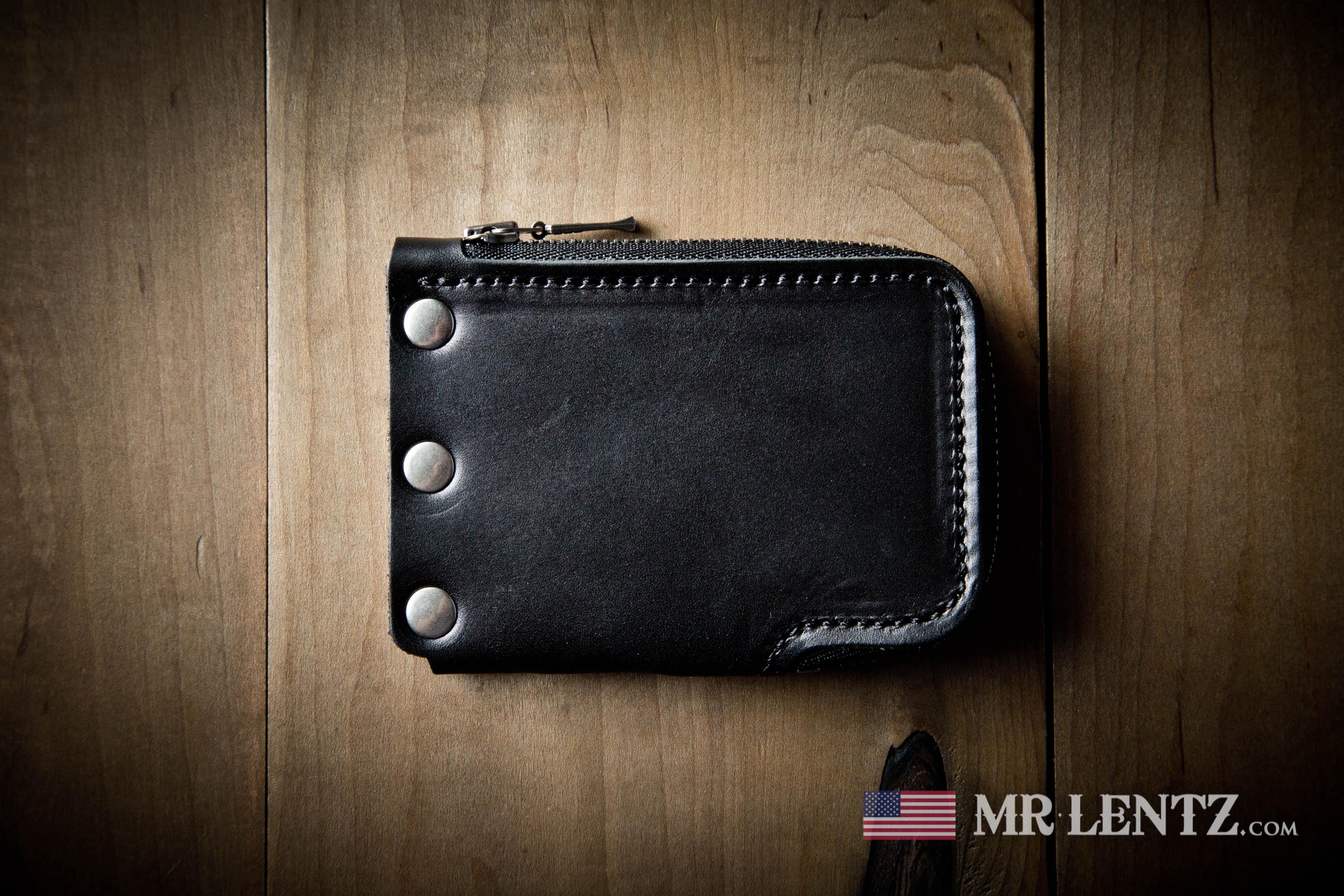 小物 Human Made Leather Zip Wallet Black 小物 Human Made Leather Zip Wallet Black Small Zippered Wallet
