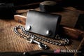 Biker Chain Wallet, Motorcycle Wallet With Stainless Steel Chain, USA Made, Personalized Gift For Him, Handmade, Full Grain Leather Mr Lentz