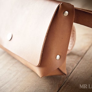 Leather Clutch, leather purse, brown leather clutch, simple purse 101 image 2