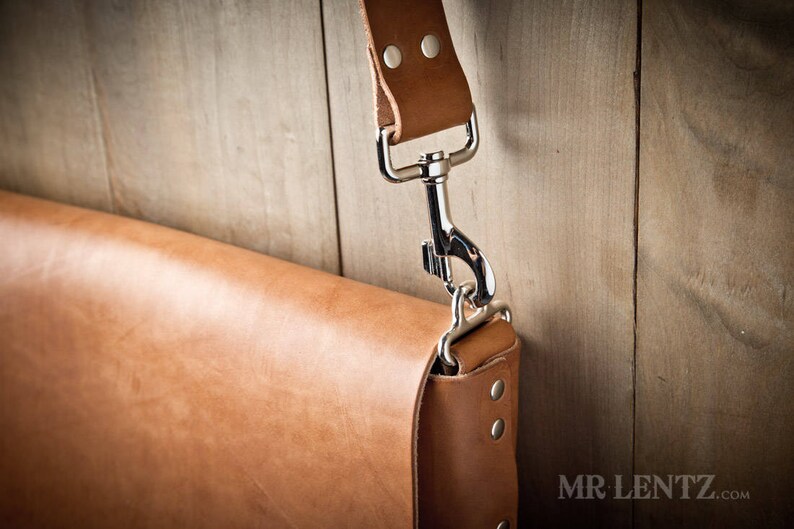 Leather Messenger Bag, Leather Shoulder Bag, Courier Bag, Leather Satchel 210 image 9