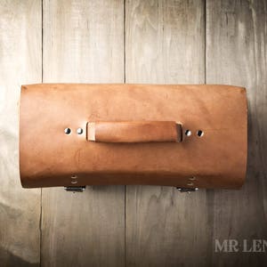 Men's Work Bag, Men's Briefcase, Leather Work Bag, Leather Duffel Bag, Leather gear bag 241 image 3