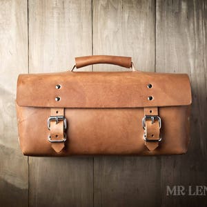 Men's Work Bag, Men's Briefcase, Leather Work Bag, Leather Duffel Bag, Leather gear bag 241 image 2