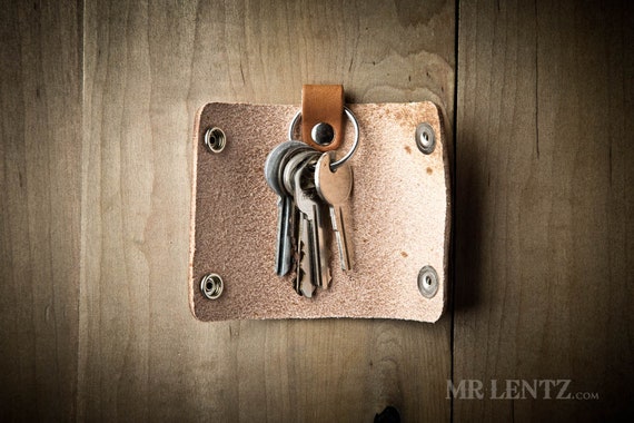 Leather Key Wrap, Key Cover, Leather Keychain, Key Holder, Key