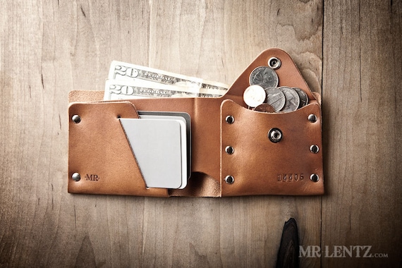 Mr. Lentz Men's Slim Leather Chain Wallet