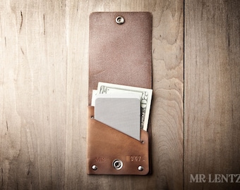 Thin Wallet, Card Wallet, Snap Wallet, Minimal Wallet,  Jasper 010