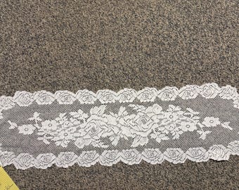 Vintage Net Lace Table Runner 50" X 13"