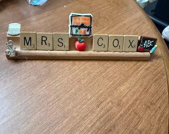 Personalized desk name signs for school employee, secretary's, nurses, hairdressers