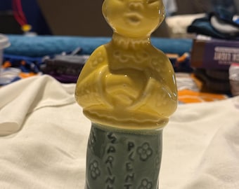 Vintage Laundry Water sprinkler“Sprinkle Plenty” Ceramic 8"   ~ Asian man 1950's